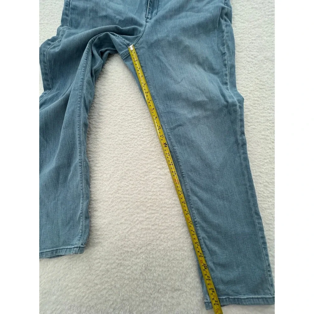 J. Jill Authentic Fit‎ Slim Ankle Jeans Light Wash Denim Womens Size 16 Stretch